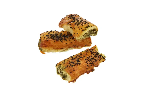 Spenat- & vitostfylld filodeg – Börek